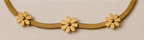 Gold Flower Station Necklace