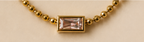 Minimal Crystal Baguette Necklace