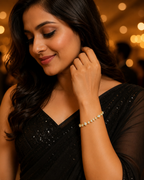 Baguette & Marquise Crystal Gold-Plated Bracelet