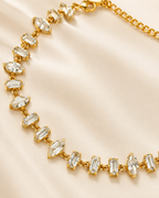 Baguette & Marquise Crystal Gold-Plated Bracelet