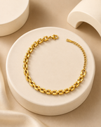 Double-Row Box Link Gold-Plated Bracelet