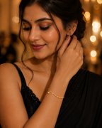 Bow, Pearl & Crystal Gold-Plated Bracelet