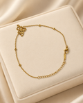 Openwork Butterfly & Circle Accent Gold-Plated Bracelet