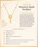 Monstera Spark Necklace