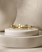 White Clover & Leaf Accent Gold-Plated Kada