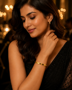 Screw Motif Polished Gold-Plated Kada