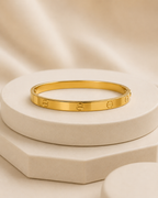 Screw Motif Polished Gold-Plated Kada