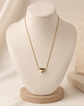 Gold-Plated Minimal Puffy Heart Necklace