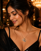 Elegant Double Swan Crystal Gold-Plated Pendant Necklace