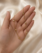 Minimal Heart Station Gold-Plated Long Necklace