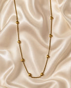 Minimal Heart Station Gold-Plated Long Necklace