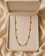 Minimal Heart Station Gold-Plated Long Necklace