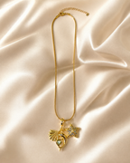Sea Charm Starfish Shell Gold-Plated Pendant Necklace