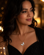 Pearl Butterfly Pendant Necklace