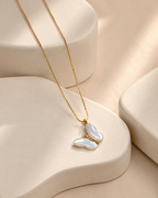 Pearl Butterfly Pendant Necklace