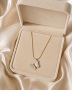 Pearl Butterfly Pendant Necklace