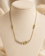 Gold Butterfly Crystal Necklace