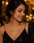 Gold Butterfly Crystal Necklace