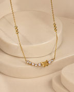 Gold Butterfly Crystal Necklace