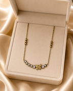 Gold Butterfly Crystal Necklace